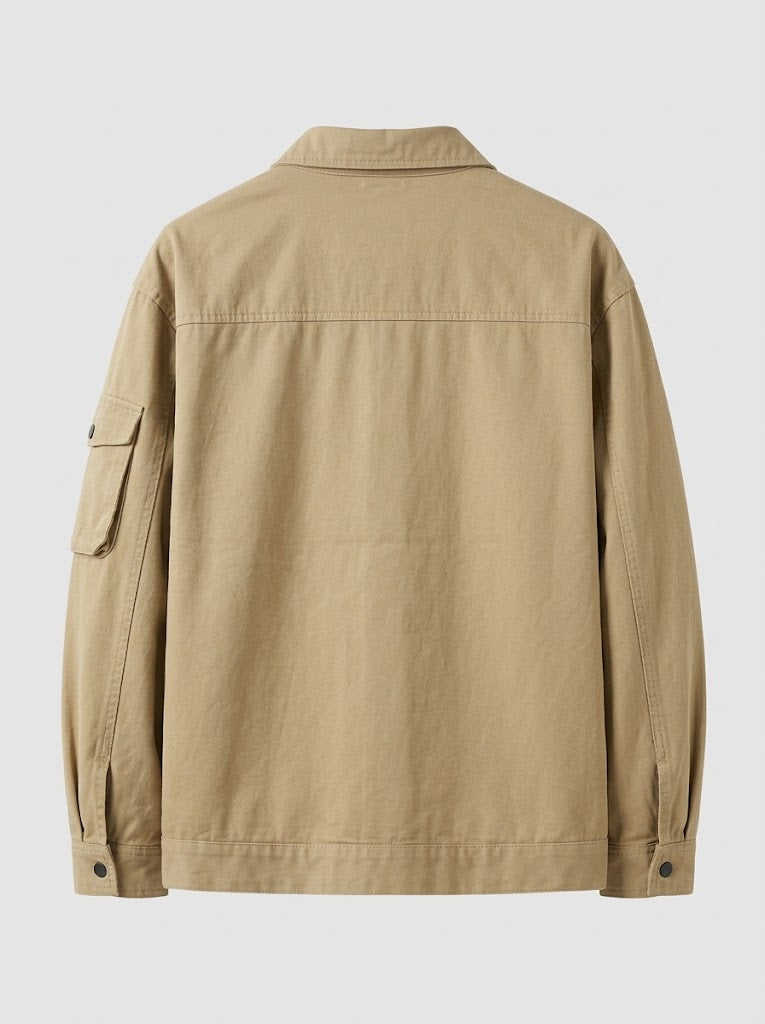 Serovine lapel jacket back view