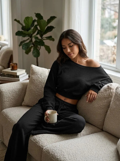 Loose Fit Sweatshirt & Pants Set-3